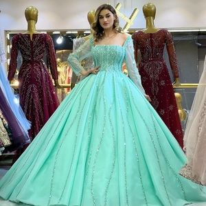 Teal engagement or prom dress size 4-6